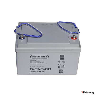 Тяговый аккумулятор Gelbert 6-EVF-60 (12V64A/H C5)