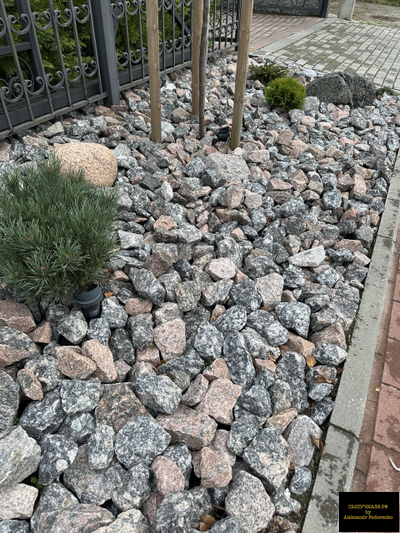 цветной декоративный щебень