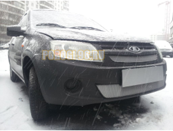 Защита радиатора Lada Granta 2011-2014 (2 части) chrome