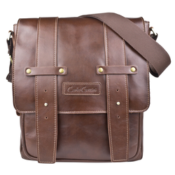 Кожаная мужская сумка Moncalvo Premium brown (арт. 5081-53)