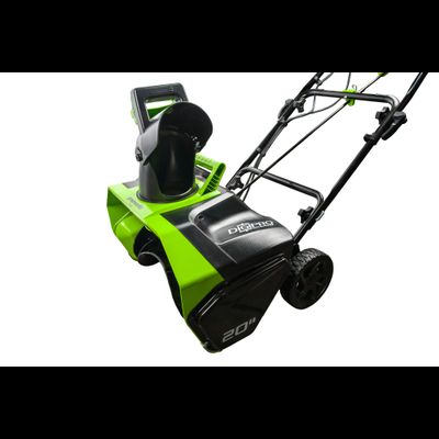 Снегоуборщик Greenworks GD40SB, SET: АКБ 4 Ач и ЗУ
