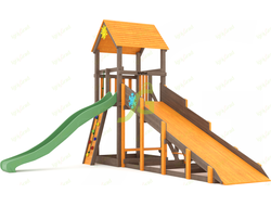 Всесезонная площадка IgraGrad С Тауер со скалодромом SF2