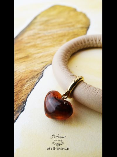 Подвеска Янтарное Сердце My B-trench Collection
