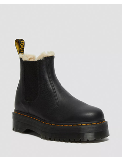 Челси Dr Martens 2976 Faux Fur Lined Platform Chelsea Boots