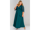 Элегантное вечернее платье БОЛЬШОГО размера Арт. 158103 (Цвет изумрудный) Размеры 48-76