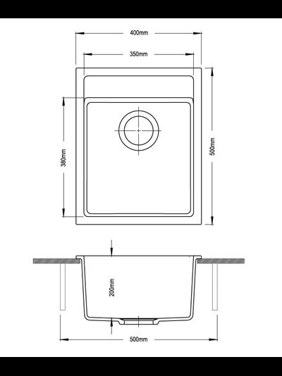 Мойка LONGRAN Ultra ULS400.500