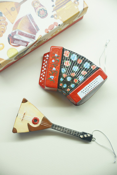 Комплект ёлочных игрушек "Балалайка и Гармонь"