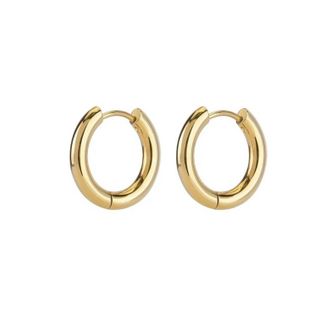 Серьги Колечки Позолота  19 мм