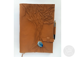 кожаный блокнот купить, блокнот на заказ, именной блокнот, блокнот ручной работы, кожаный блокнот