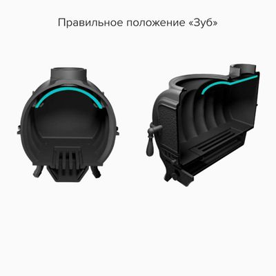 Печь отопительно-варочная Тайга PRO до 100 м3