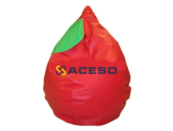 Детская мягкая мебель "Капля большая - ФРУКТЫ" - красный