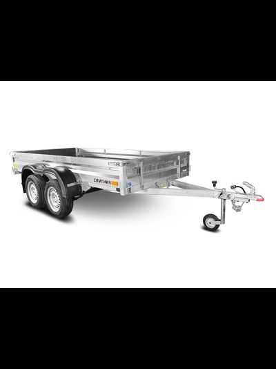 Прицеп «Спутник» (3200x1440x330) двухосный, оцинкованная рама, с силовым подрамником