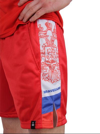 Шорты самбо BRAVEGARD ПОБЕДА красные