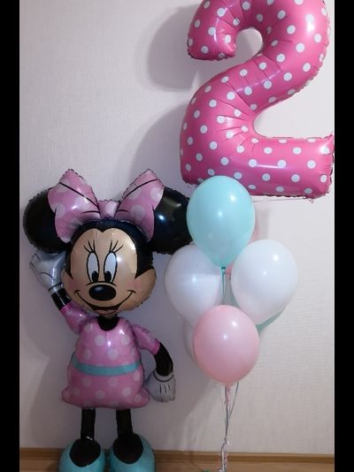 Шар "ходячий" Минни или Микки - 91 см