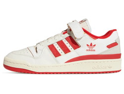 Adidas Forum Low White Red белые