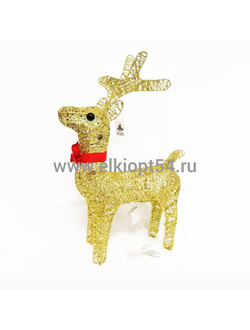 Фигурка светящаяся "Олененок" золотой  HT-50cm