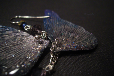 "Крылышки Пыльной Феи", волшебные серьги в северном стиле