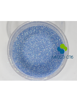 Иридисцентный глиттер блестки Ирис цветной Голубой 0,1 мм