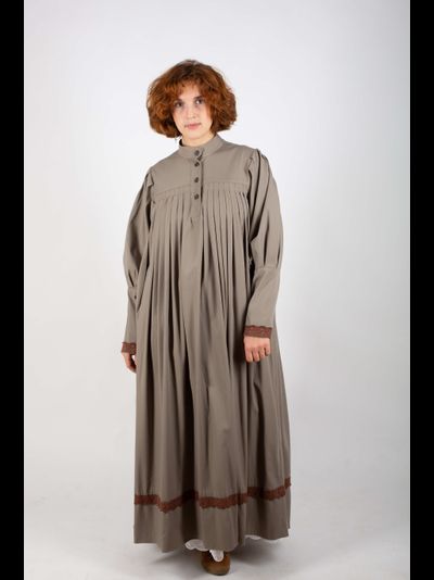 Платье «Поморское» Оливковое - шерсть смесовая