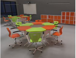 Ученические столы на роликах