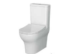 Комплект пристенного унитаза VitrA Zentrum, 60 см, с тонким сиденьем микролифт с функцией биде и встроенным смесителем, 9012B003-7226