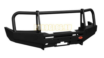 Передний силовой бампер серии Трофи на Nissan Pathfinder III 2004-2010 (02.012.01)