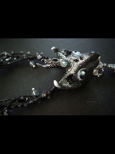 Волшебное колье-оберег &quot;Всеокий Оракул Снов&quot; (натуральные александриты, флюориты)