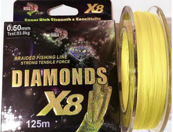 Плетёнка Diamonds 8 жил желтая