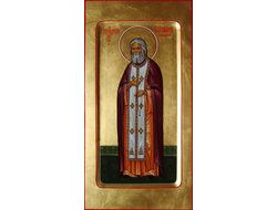 Серафим Саровский, святой преподобный. Рукописная икона 13х25см.