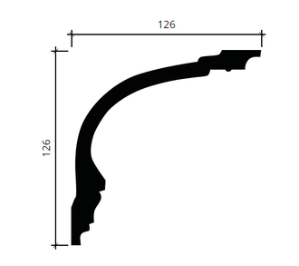 Карниз 1.50.164 - 126*126*2000мм