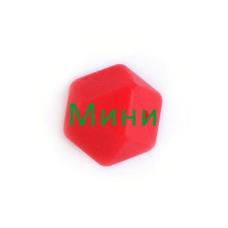 Малый многогранник 14 мм Красный