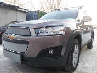 Оригинальная защита радиатора Chevrolet Captiva 2012-2013 (2 части)