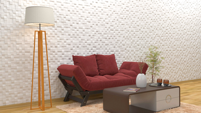 Гипсовая 3D панель "Квадраты разноуровневые (мини)" (вид2)