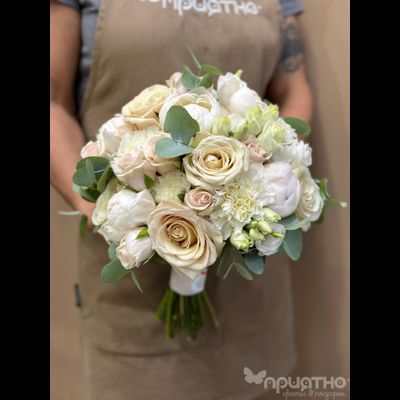 Букет невесты &amp; Бутоньерка № 1305