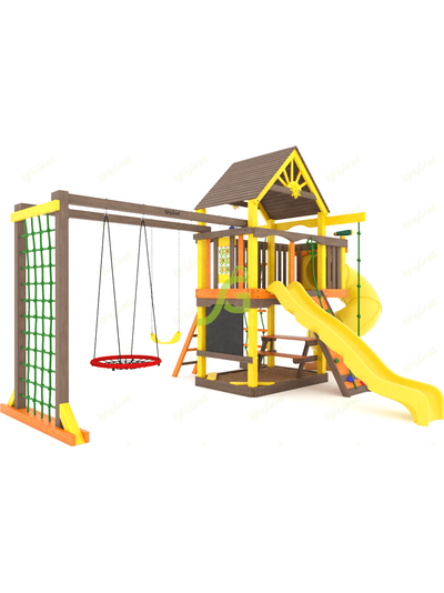 Детская площадка IgraGrad Шато с трубой (Дерево) мод.2