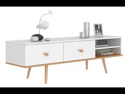 Тумба TV-1 Art design белый/бук