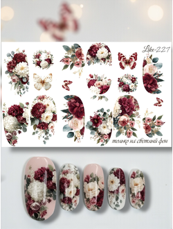 Слайдер-дизайн для ногтей LIKE-227