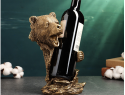 Подставка под бутылку Медведь светлый