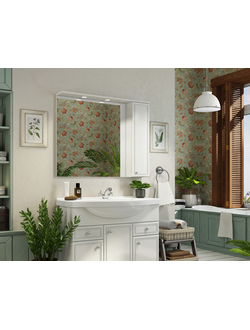 Зеркало-шкаф "Сочи-100" белый глянец