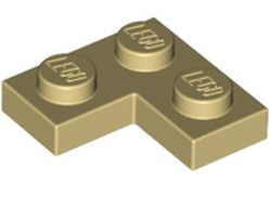 Plate 2 x 2 Corner, Tan (2420 / 4114077)
