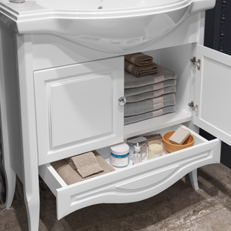 КОМПЛЕКТ МЕБЕЛИ БРУНЕЛЛА 80 МАТОВЫЙ БЕЛЫЙ