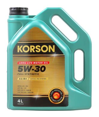 Моторное масло KORSON 5W-30 4 л