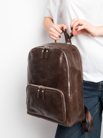 Женский кожаный рюкзак Vicenza Premium brown (арт. 
3105-52)