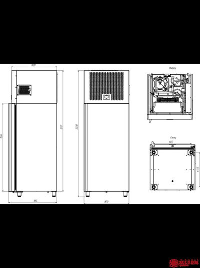 Шкаф шоковой заморозки POLAIR CRt20T-G (с тележкой)
