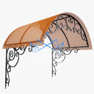 Кованый козырек №4