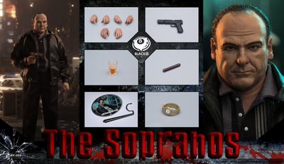 Тони Сопрано (Джеймс Гандольфини, "Клан Сопрано") - КОЛЛЕКЦИОННАЯ ФИГУРКА 1/6 collectible toy – The Sopranos (BK-002) - BLACK 8 STUDIO