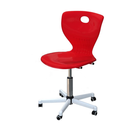 Стул ученический регулируемый на роликах, пластик