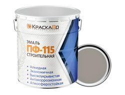 Эмаль ПФ-115 Серая (25кг) КраскаВО строительная
