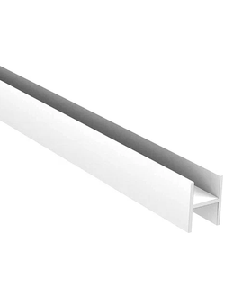 Планка д/панелей "Скиф" 6мм  600мм щелевая, белая (Н)