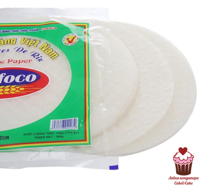 Бумага рисовая SAFOCO диаметр 22 см, 1 ЛИСТ